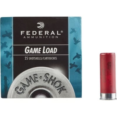 Federal Premium Ammunition Game-Shok Game Load 12 Gauge Shotshells 25 rounds - $12.79 ($9.99 S/H)