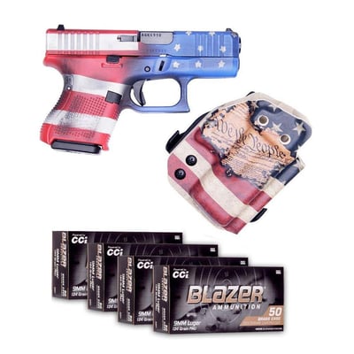 Glock G26 Gen5 9mm Constitutional Carry Pistol & 200 Rounds of CCI Blazer 9mm Ammo - $549.99 