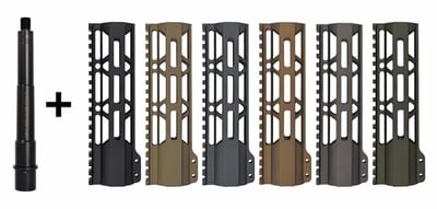 7.5" Medium Profile Barrel 5.56 (Pistol) + M-LOK Free Float Handguard - Triangle Cut - 7" Cerakote - $94.95 