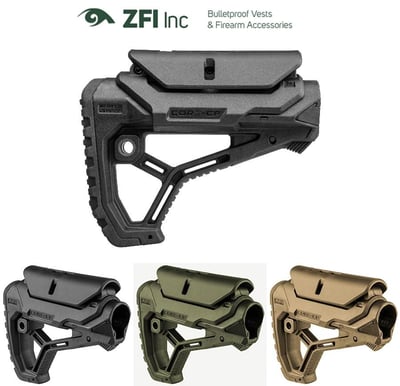 GL-CORE CP Fab Defense Mil-Spec & Commercial Buttstock with Adjustable Cheek-Rest for AK/AR/Shotgun - $69 (FREE S&H)