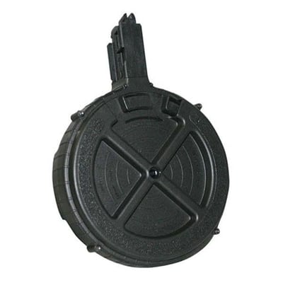 GSG .22 LR Ruger 10/22 110 Round Rotary Drum Magazine, Black - GERMR110TEN22 - $54.99 