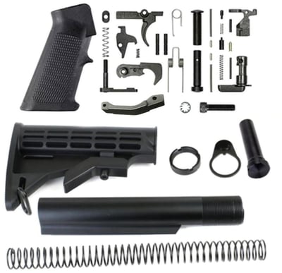 BN + TS - AR-15 Lower Build Kit - M4 Stock - $54.85 w/code "HEAT10"
