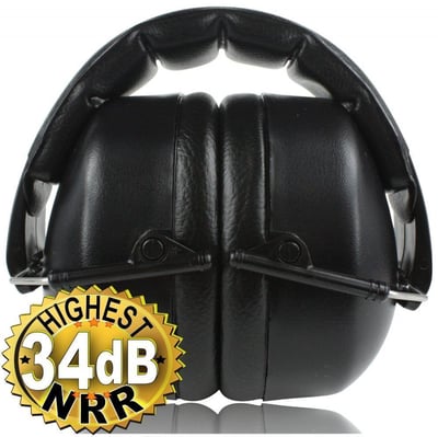 ClearArmor Safety Ear Muffs 34dB Highest NRR, Shooters Hearing Protection - $14.95 (Free S/H over $25)