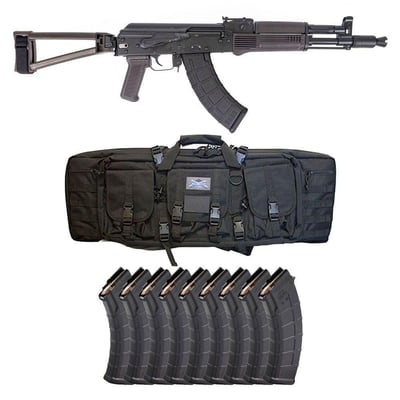 PSA AK-104 Side Folding Pistol Classic w/ Triangle Brace, Plum with 10 Mags and PSA Bag - $999.99 + Free Shipping 