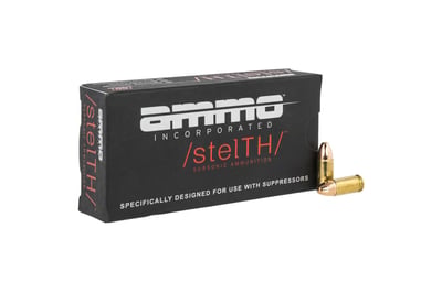 Ammo Inc STELTH 9mm Ammo 147gr TMJ Subsonic Handgun Ammo - 1000 round case - 9147TMC-A50 - $509 (FREE Shipping over $50)