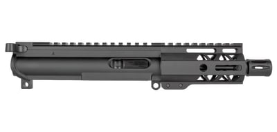 BG Complete 4.5" 9mm Upper Receiver - Black A2 4" M-LOK With BCG & CH - $157.45 after code: JULY10