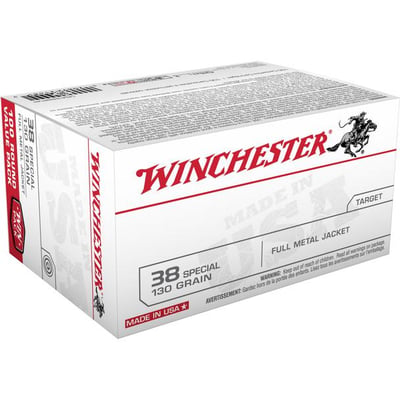 Winchester Ammo USA 38 Special 130 gr Full Metal Jacket 1000 Rnds - $395 (Free S/H)