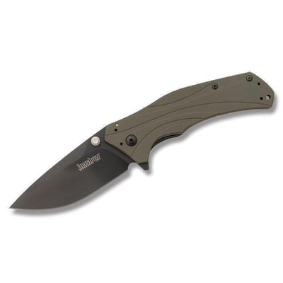 Kershaw Knives Knockout with 6061-T6 Aluminum Handles and Blackwash Coated Sandvik 14C28N Stainless Steel 3.25" Drop - $64.99 (Free S/H over $75, excl. ammo)