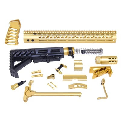 Guntec USA ULT-RK-GOLD AR-15 Ultimate Rifle Kit (Anodized Gold) - $406.98