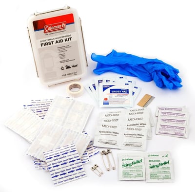 Coleman Sportsman Waterproof First Aid Kit, 100-Piece - $6 (Add-on item) (Free S/H over $25)