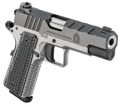 Springfield 1911 Emissary 9mm 4.25" 9rd - Blued / Stainless w/ VZ Grips - $788.65 (FREE Shipping on Firearms)