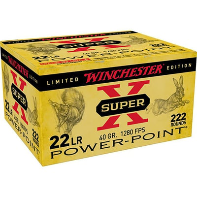 WINCHESTER - Super-X 22 Long Rifle 40gr Power-Point CP 222/Box - $17.49