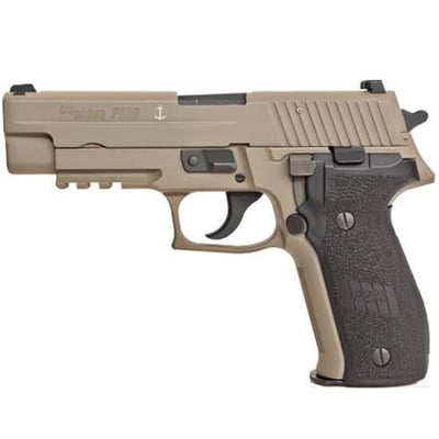 SIG Sauer P226 MK25 9mm Luger 4.4" Barrel 15 Rds Poly Grips FDE with Anchor Engraving - $772.2 (Free S/H on Firearms)