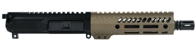 7.5" Slick Side Billet .223 Wylde Nitride Pistol M-LOK Complete Upper - Black/FDE - 30453 - $199.95
