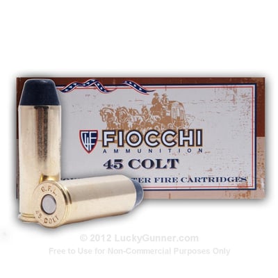 45 Long Colt - 250 gr - LRN FP - Fiocchi - 500 Rounds - $249