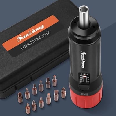 Sanliang Torque Screwdriver Wrench Driver Bits Set 10-70 Inch Pounds lbs for Maintenance,Tools, Bike Repairing and Mounting. (10-70 in-lbs) - $23.99 + FREE Shipping