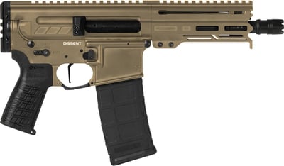 CMMG Dissent MK4 300 Blackout Coyote Tan 6.5" 30rd - $1699