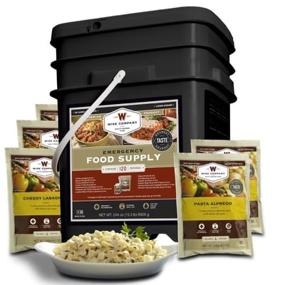Wise Company 60 Serving Entrée Only Grab and Go Food Kit (13x9x10-Inch, 11-Pounds) - $104.99 (Free S/H over $25)