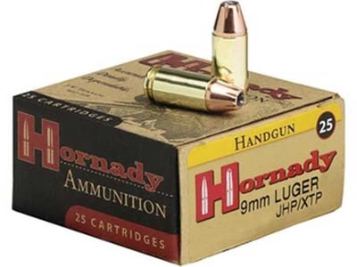 Hornady Pistol 9mm Luger 147 Grain JHP / XTP 25 rounds - $18.80 (Buyer’s Club price shown - all club orders over $49 ship FREE)