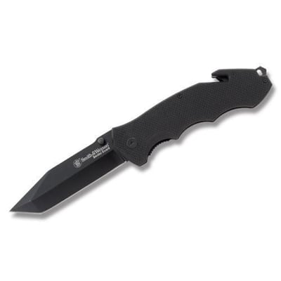 Smith and Wesson SWBG6T Border Guard 5 Liner Lock Black Tanto Blade Knife - $17.09 + Free Shipping (Free S/H over $25)