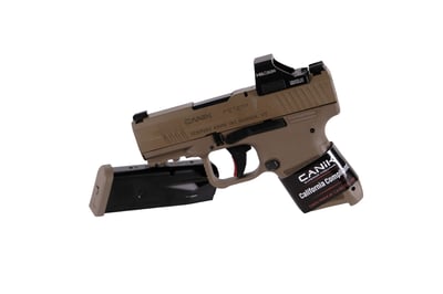Canik CA Mete MC9 9mm 3.1" 10rd OR Semi-Auto CA Compliant Pistol w/ Holosun 407K-X2 Red Dot - FDE - 28134 - $699 (FREE Shipping over $50)