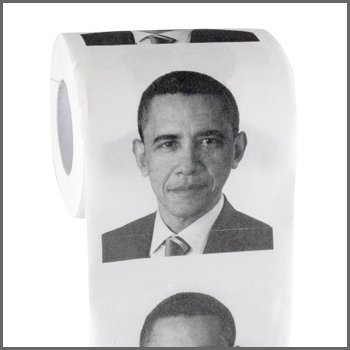 Big Mouth Toys Funny Toilet Paper: Obama - $3.89 + FSSS* (Free S/H over $25)