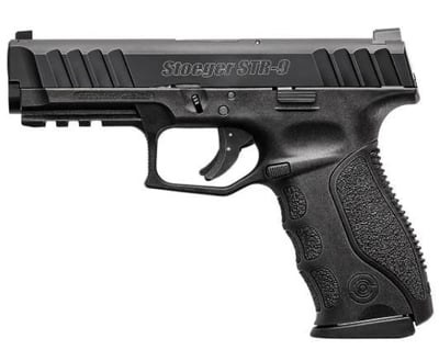 STOEGER STR-9 4.17" 9mm 15+1 Tritium Night Sights - Black - $319.99 (Free S/H on Firearms)