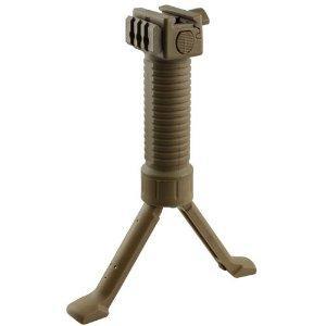 FDE TAN Military Law Enforcement Steel Inserted Leg Mil Spec Polymer Composite Grip+Bipod+side Rail - $9.95 + $6.98 shipping (Free S/H over $25)