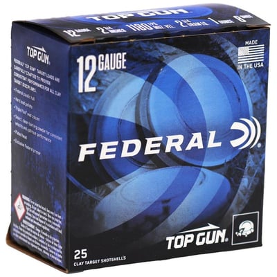 Federal Top Gun 12 Gauge Ammo 2 3/4" 1 oz #8 Shot 250 Round Case - $99 (FREE Shipping on Firearms and Bulk Ammo)