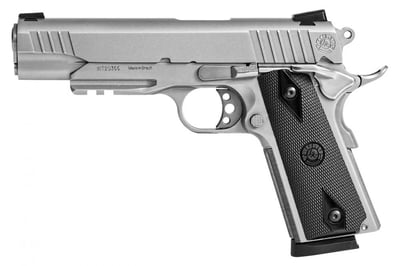 Taurus 1911 .45 ACP Semi-Auto Pistol with Matte Stainless Finish and Checkered Black Grip - $646.99  ($7.99 Shipping On Firearms)