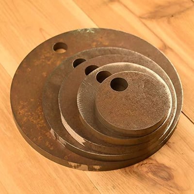 5-Pack AR500 Steel Circle Shooting Targets (3", 4", 5", 6", 8") - 1/2" Thick, Rifle-Rated by HDSteelTargets - $69.99 + FREE Shipping