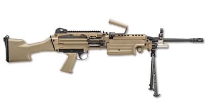 FNH M249S 5.56mm FDE Semi-Automatic Belt-Fed Rifle (M249 SAW Replica) - $9999