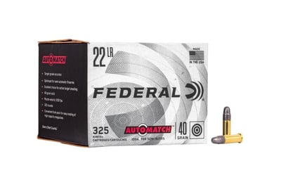 Federal 22LR 40gr AutoMatch Rimfire Ammo - 3250 round case - AM22 - $189.95 + Free S/H