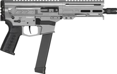 CMMG Dissent MKGS Tungsten 9mm 6.5" Barrel 33-Rounds No Brace - $1610.04 (Free S/H on Firearms)
