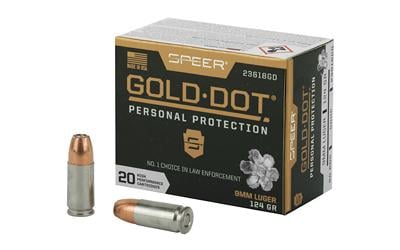 Speer Gold Dot 9mm 124GR Hollow Point Ammo 20 Rounds - $25.10 ($20.08 after MIR - Minimum purchase of 2) 