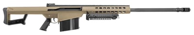 Barrett 14031 M82A1 50 BMG 29" 10+1 Flat Dark Earth Cerakote Fixed w/Sorbothane Recoil Pad Stock Black Polymer Grip - $9299.99