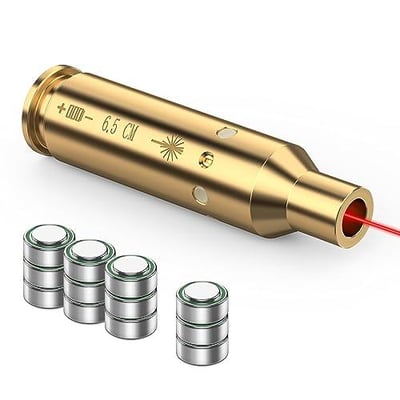 EZshoot 6.5 CM Laser Boresighter with 4 Sets of Batteries - $11.37 w/code "NXJ2E6XT" + 10% off Prime discount (Free S/H over $25)