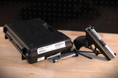 USED CARL WALTHER P22 CA .22LR 3.42" NICKEL 2 MAGS/OG CASE - $249.99 (FREE Shipping over $50)