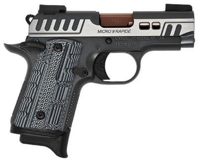 KIMBER MICRO 9 Rapide Dusk 9mm 3.15" 7rd Pistol w/ Night Sights Two-Tone - $749.99 (Free S/H on Firearms)