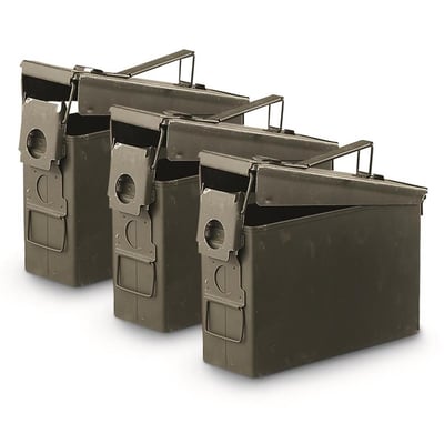 U.S. Military Surplus Waterproof M19A1 .30 Caliber Ammo Can, 3 Pack, Used - $37.79 (Buyer’s Club price shown - all club orders over $49 ship FREE)