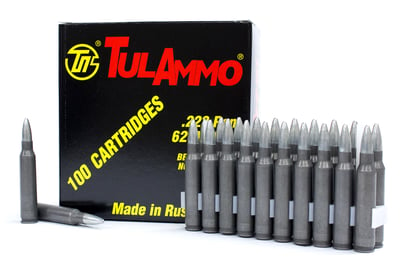 TulAmmo 223 Rem 62 Grain FMJ 1000 Rounds - $209.99