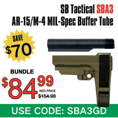 SB SBA3 Tactical Pistol Stabilizing Brace OD Green - $84.99 