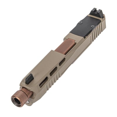 PSA Dagger Complete SW4 RMR Slide Assembly With Copper Threaded Barrel, Flat Dark Earth - $179.99 