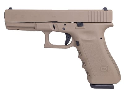 Glock 17 Gen3 Flat Dark Earth 9mm 4.49" Barrel 17-Rounds - $451.88 (Add To Cart) 