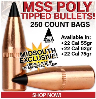 MSS Poly Tipped Bullets 250 count Bags