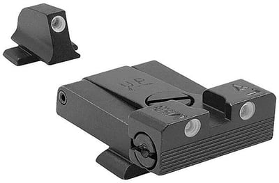 Meprolight Tru-Dot Sig Sauer 9mm/.357SIG P-Frame (Except P365XL) Adj Green Rear/Front Tritium Illum Pistol Sight Set 0201103101 - $98.68 