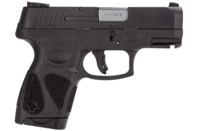 Taurus 1G2S931 G2S 9mm Luger 3.25" 7+1 Black Black Polymer Grip - $200.99
