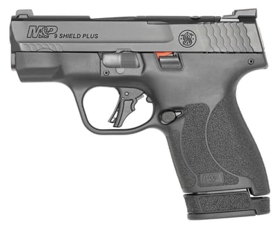 S&W M&P9 Shield Plus Optics Pistol 9mm 3.1in 13/10rd Black - $478.88 (click the Email For Price button to get this price) 