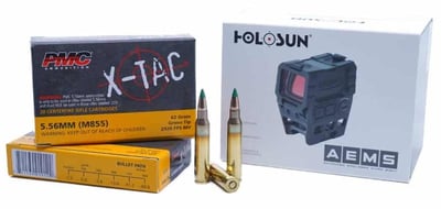 Buy a Holosun AEMS Red Dot and Get 100 Rounds of PMC 5.56 Free - $469.99
