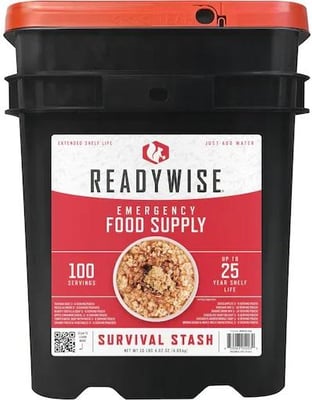 ReadyWise Survival Stash 100 Serving Freeze Dried Food Bucket - $49.99 (Limit of 1) (Free Shipping on $100+ Orders)